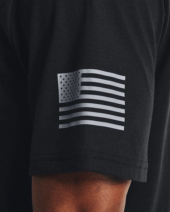 Men's UA Freedom Flag T-Shirt, Black, pdpMainDesktop image number 3